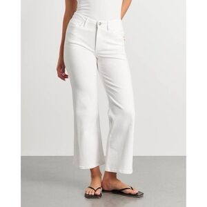 Warp + Weft | High Rise Crop Bootcut Jean- White- NWT